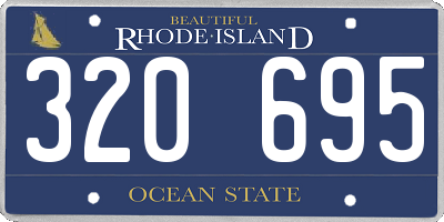 RI license plate 320695