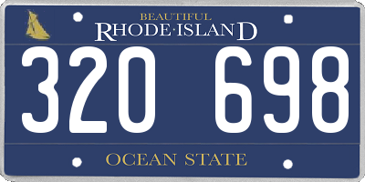 RI license plate 320698