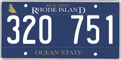 RI license plate 320751