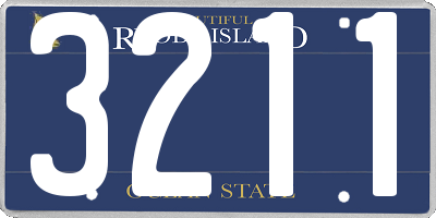 RI license plate 3211