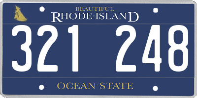 RI license plate 321248