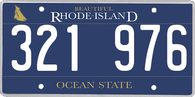 RI license plate 321976