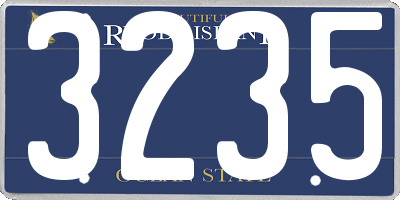 RI license plate 3235