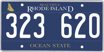 RI license plate 323620
