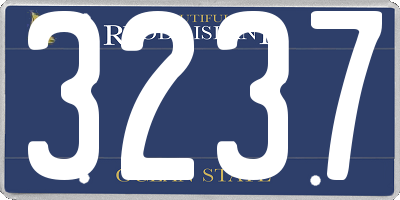 RI license plate 3237