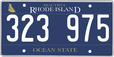 RI license plate 323975