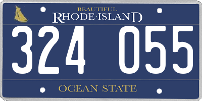 RI license plate 324055