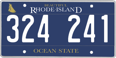 RI license plate 324241