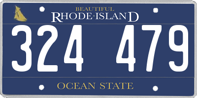 RI license plate 324479