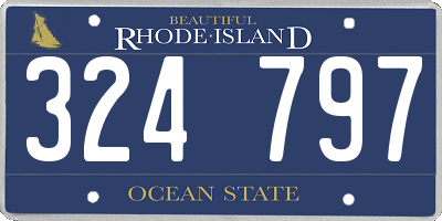 RI license plate 324797