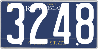 RI license plate 3248