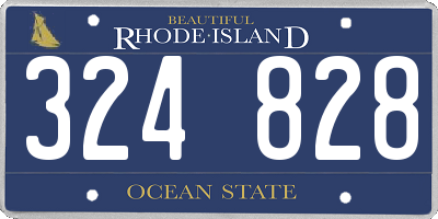 RI license plate 324828