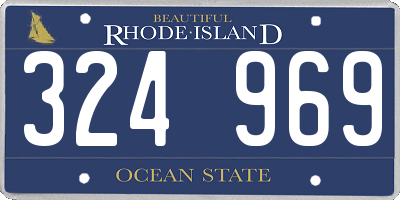 RI license plate 324969
