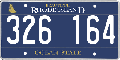 RI license plate 326164