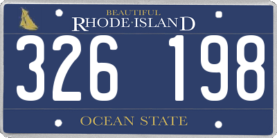 RI license plate 326198