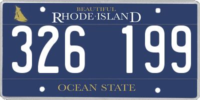 RI license plate 326199