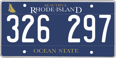 RI license plate 326297