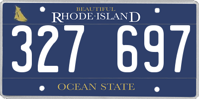 RI license plate 327697