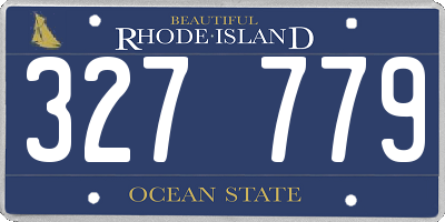 RI license plate 327779