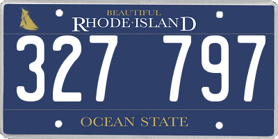RI license plate 327797