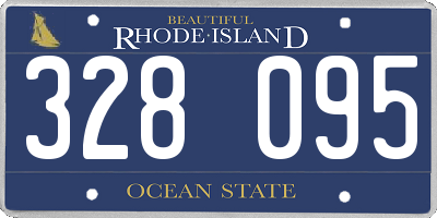 RI license plate 328095