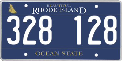 RI license plate 328128