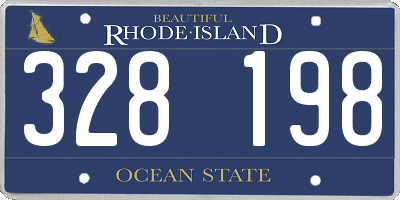 RI license plate 328198