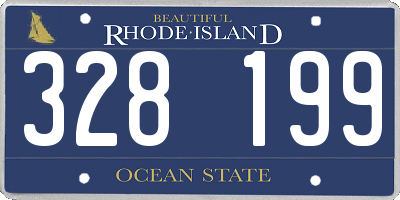 RI license plate 328199