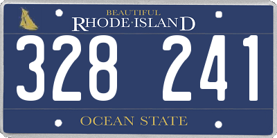 RI license plate 328241
