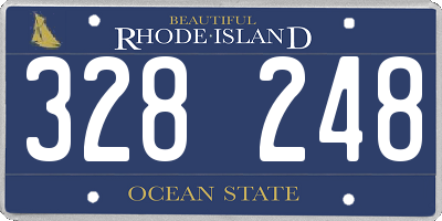 RI license plate 328248
