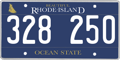 RI license plate 328250