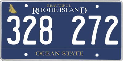 RI license plate 328272