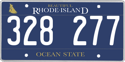 RI license plate 328277