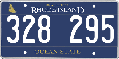 RI license plate 328295