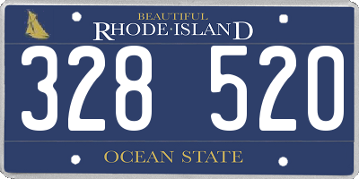 RI license plate 328520