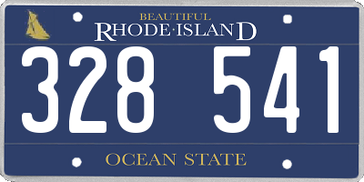 RI license plate 328541