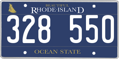 RI license plate 328550
