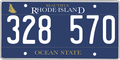 RI license plate 328570