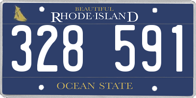 RI license plate 328591
