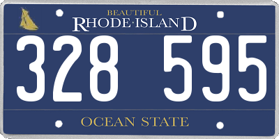 RI license plate 328595
