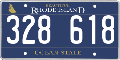 RI license plate 328618