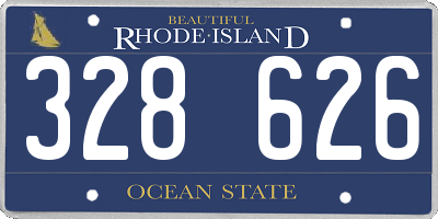 RI license plate 328626