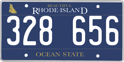RI license plate 328656