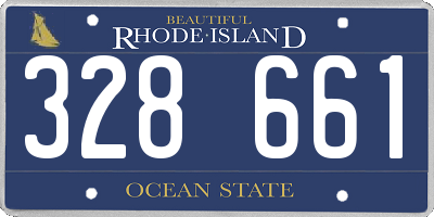 RI license plate 328661