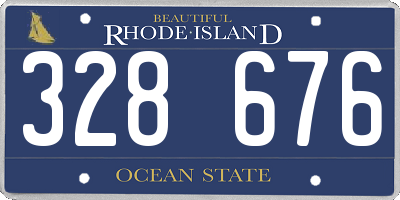 RI license plate 328676