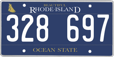 RI license plate 328697