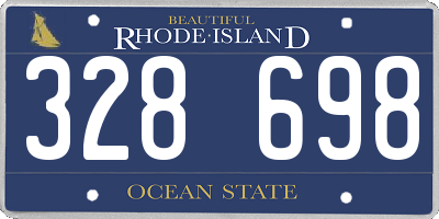 RI license plate 328698