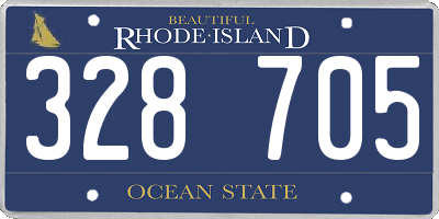 RI license plate 328705