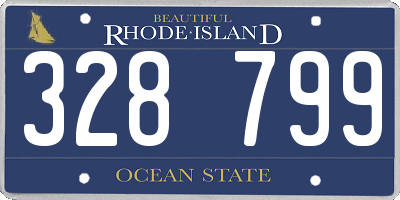 RI license plate 328799