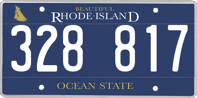 RI license plate 328817